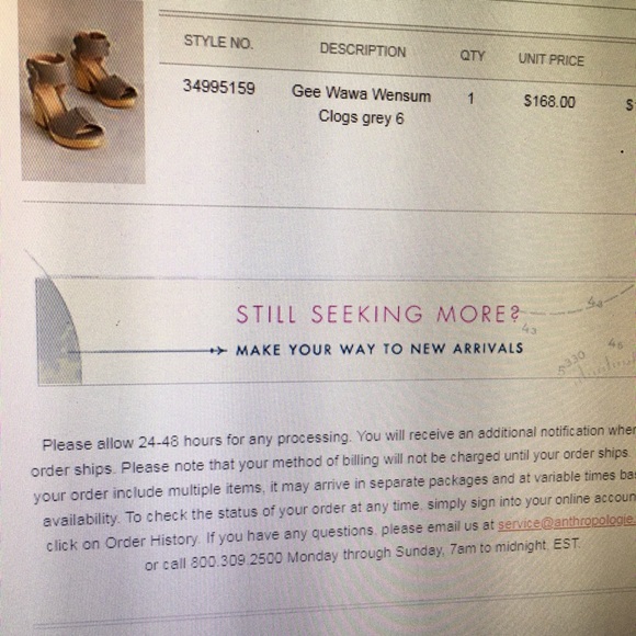 Anthropologie Gee Wana Wensum Grey Clog - Picture 8 of 8